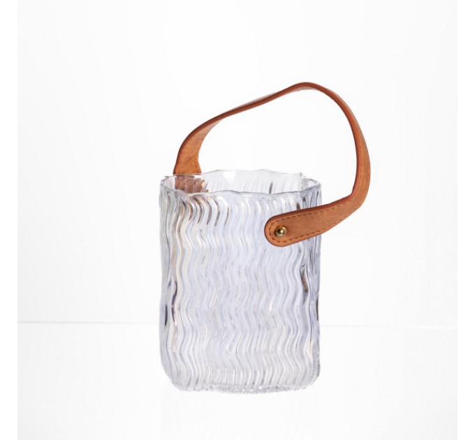 Ваза для квітів та декору Top Home 800 мл, прозорий