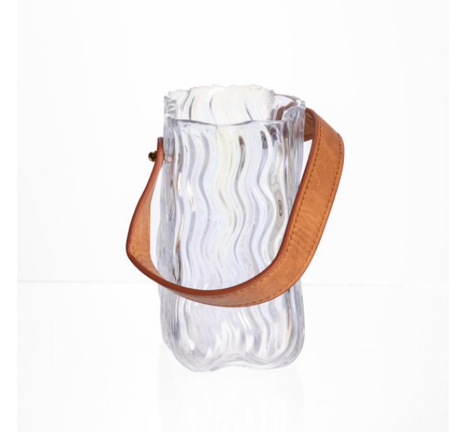 Ваза для квітів та декору Top Home 800 мл, прозорий