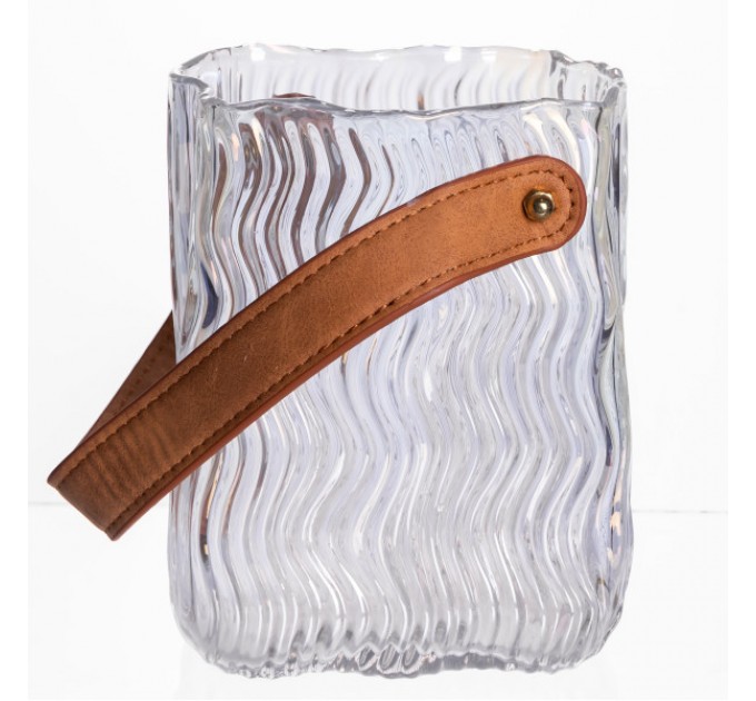 Ваза для квітів та декору Top Home 800 мл, прозорий