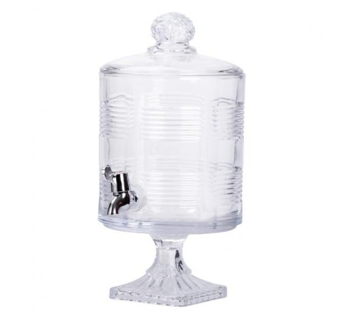 Лимонадниця скляна Style на 4.5 л на квадратній ніжці