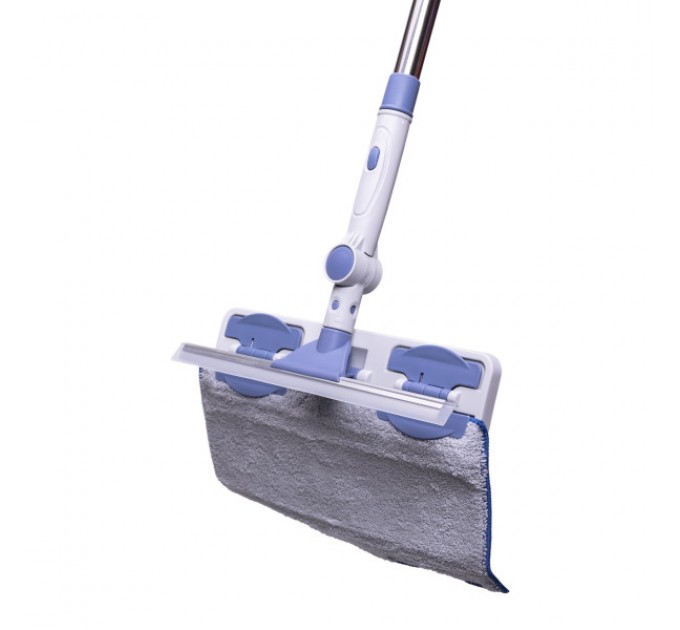 Швабра для вікон з телескопічною ручкою та поворотною голівкою 145 см