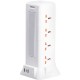 Мережевий фільтр-подовжувач TOWER 12 розеток LED-лампа 3USB + 1PD 2,8 метра