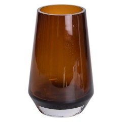 Ваза для квітів скляна Botanica 22 см, коричневий