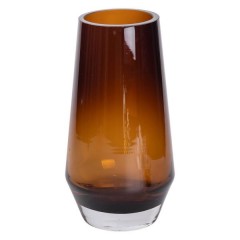 Ваза для квітів скляна Botanica 26 см, коричневий