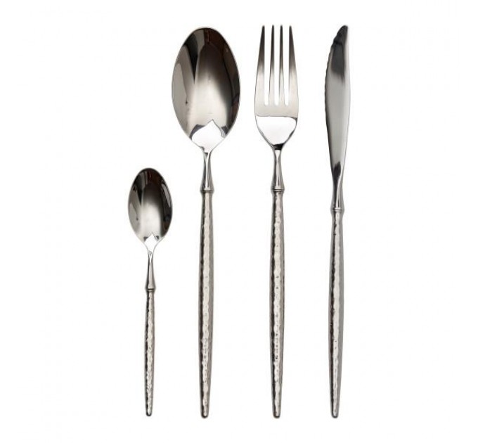 Набір столових приборів Elit з нержавіючої сталі на 6 персон, хром