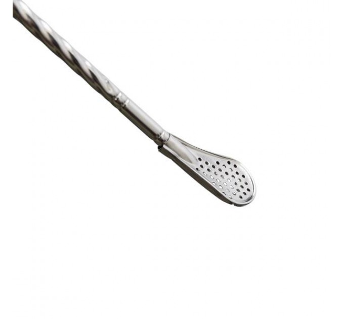 Набор бомбели для мате 6 штук из нержавеющей стали, хром.