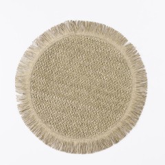 Килимок для сервірування столу Fringe 38 см, оливковий