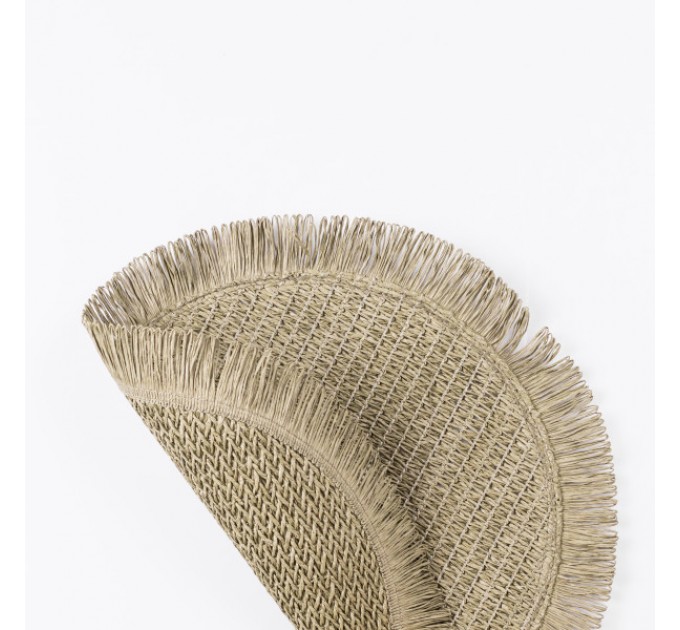 Коврик для сервировки стола Fringe 38 см, оливковый