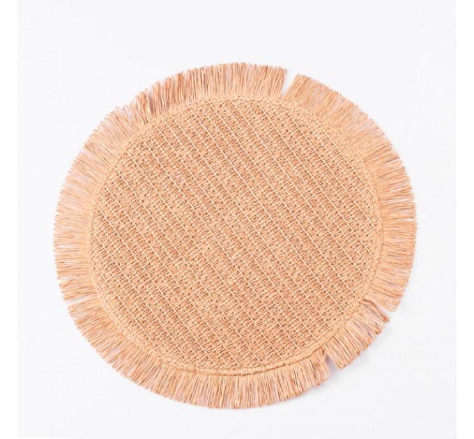 Килимок для сервірування столу Fringe 38 см, пісочний