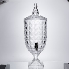 Лимонадниця на ніжці з краном 5 л із товстого скла