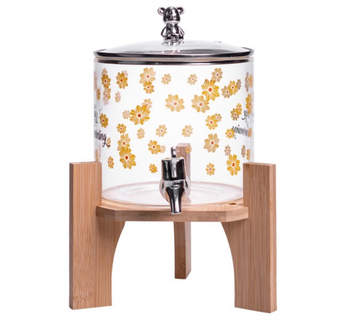 Лимонадниця з краном 2,6 л на бамбуковій підставці