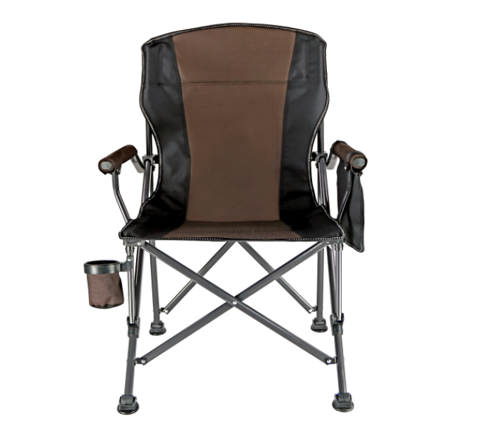 Крісло туристичне розкладне 60*57*92 см з підлокітниками, коричневий
