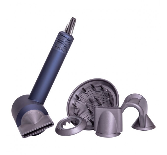 Фэн-стайлер для волос 6 в 1 Supersonic Premium 1600 Вт 5 насадок, синий