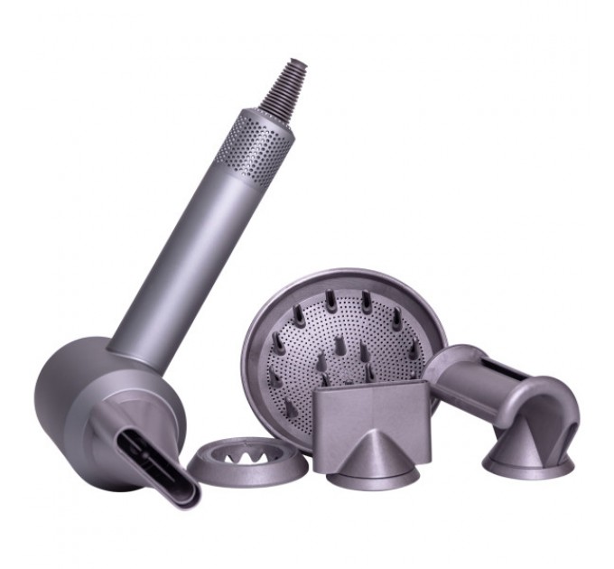 Фен стайлер для волосся 5 в 1 Supersonic Premium 1600 Вт 5 насадок, фіолетовий