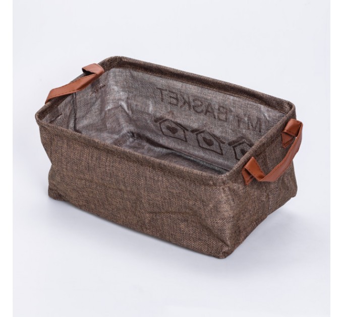 Органайзер для хранения вещей 30*20*14 см, коричневый