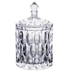 Цукерниця з кришкою із скла
