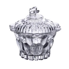 Цукерниця з кришкою Helios з кришталевого скла