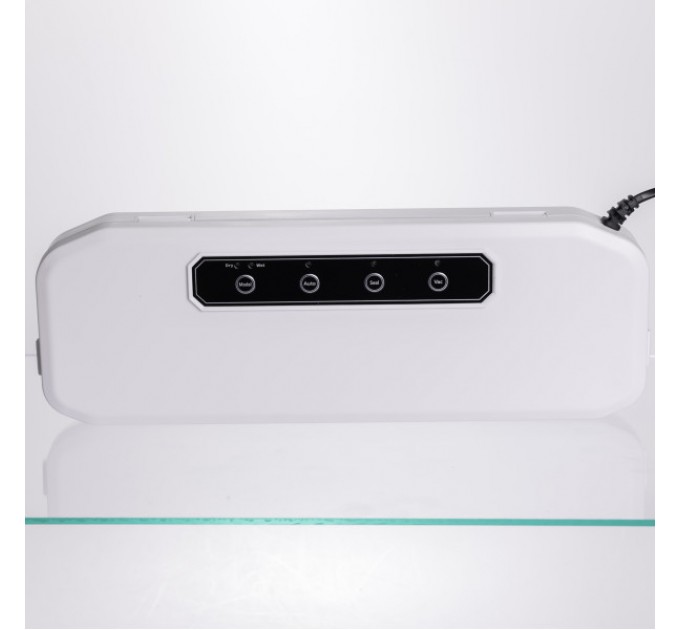 Вакууматор для влажных и сухих продуктов 400 Вт 10 пакетов в комплекте, белый.