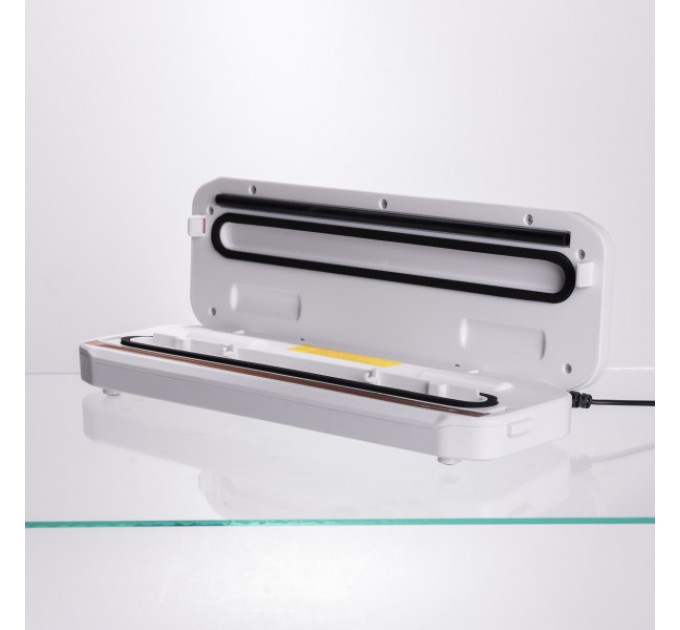 Вакууматор для влажных и сухих продуктов 400 Вт 10 пакетов в комплекте, белый.