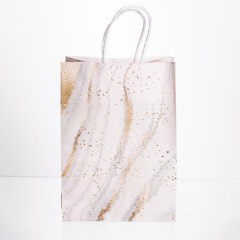 Подарунковий пакет крафтовий 12 штук в упаковці 15*8*21 см, білий