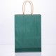 Подарунковий пакет крафтовий 15*8*21 см 12 штук в упаковці, зелений