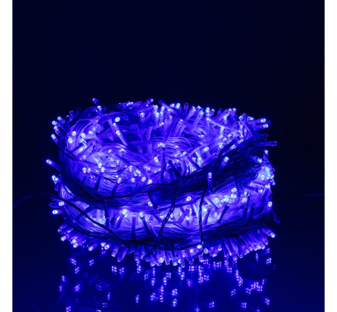 Гірлянда Нитка вулична 1000 LED 100 м біла, синій