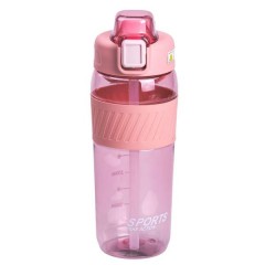 Пляшка для води Sports об'ємом 600 мл, рожевий