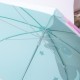 Детский зонт-трость механический с 3D-ушками сложный 89 см, мятный