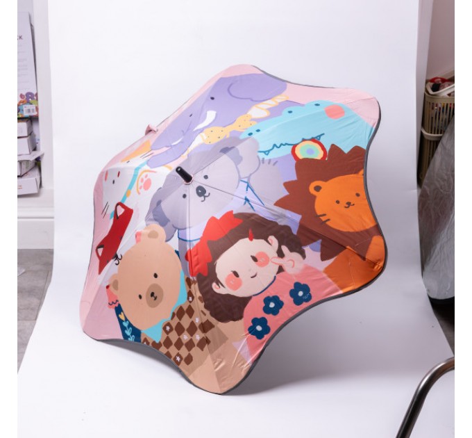 Дитяча парасоля-тростина механічна 90 см, фіолетовий