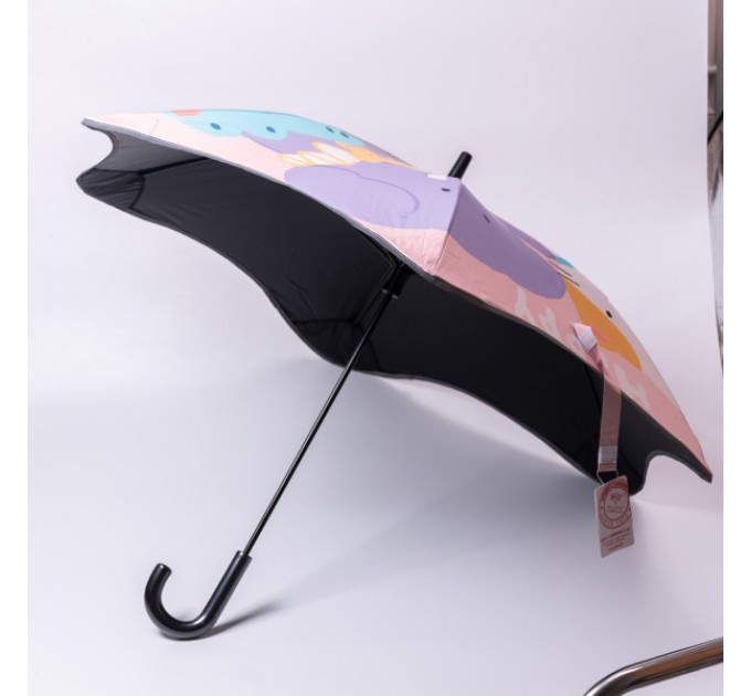 Дитяча парасоля-тростина механічна 90 см, фіолетовий Дитяча парасоля-тростина механічна 90 см, фіолетовий