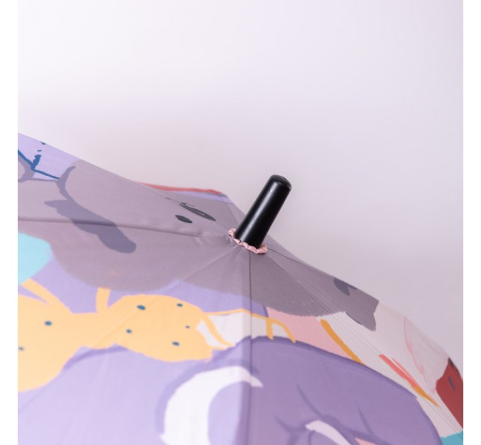 Дитяча парасоля-тростина механічна 90 см, фіолетовий