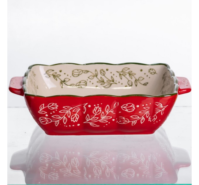 Форма для запікання Vintage порцелянова 600 мл квадратна Форма для запікання Vintage порцелянова 600 мл квадратна