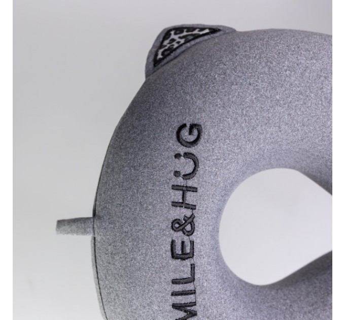 Подушка для шиї Smile&Hug U-подібна, сірий