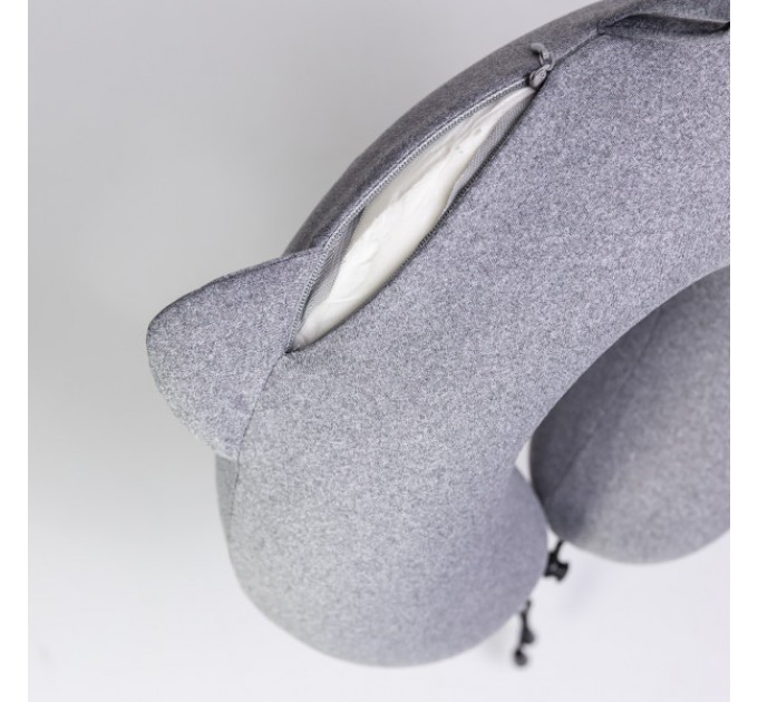 Подушка для шиї Smile&Hug U-подібна, сірий