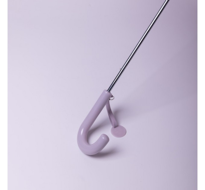 Детский зонт-трость механический с 3D-ушками сложный 89 см, фиолетовый