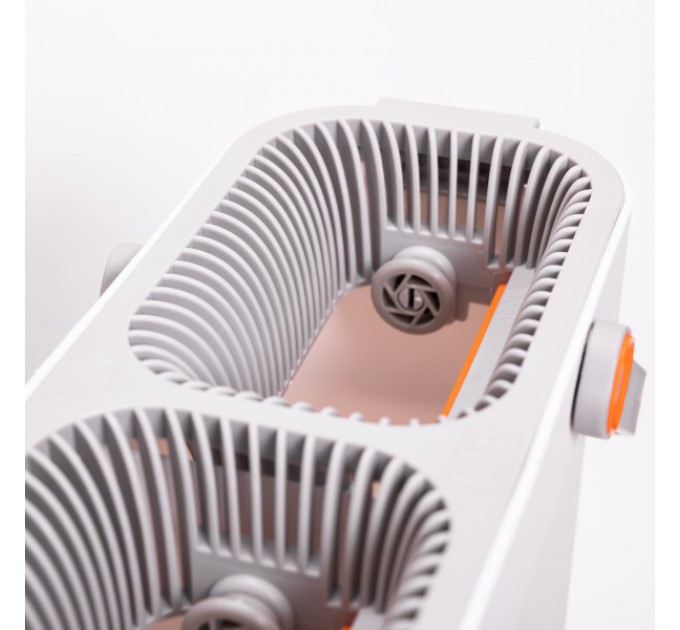 Комплект для прибирання швабра+відро з 2 відсіками