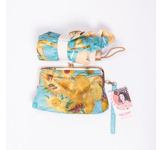 Парасоля механічна складна "Соняшники" Ван Гог