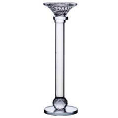 Підсвічник скляний Crystal lotus декоративний 29 см