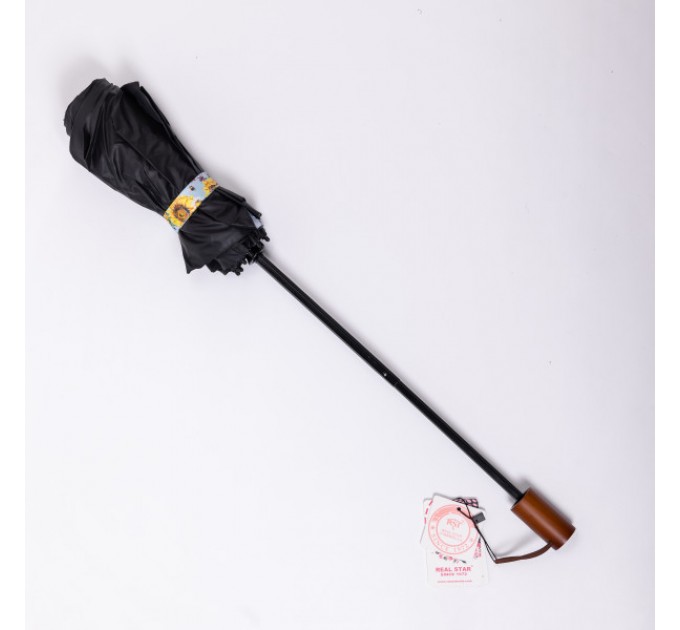 Зонтик механический складной 100 см, желтый