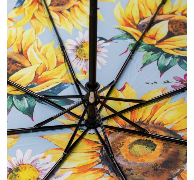 Зонтик механический складной 100 см, желтый