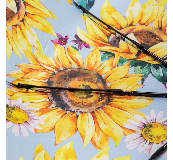 Зонтик механический складной 100 см, желтый