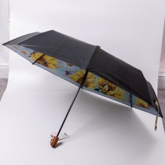 Парасоля механічна складна 100 см, жовтий