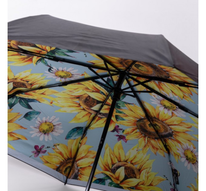 Зонтик механический складной 100 см, желтый