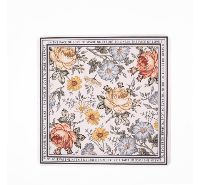Килимок захисний на пральну машинку 58*57 см, flowers