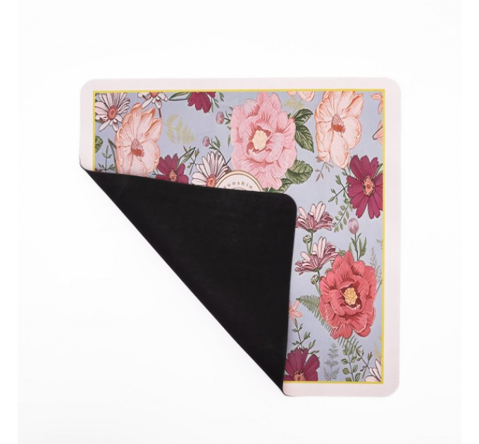 Коврик защитный на стиральную машинку 58*57 см, flowers garden