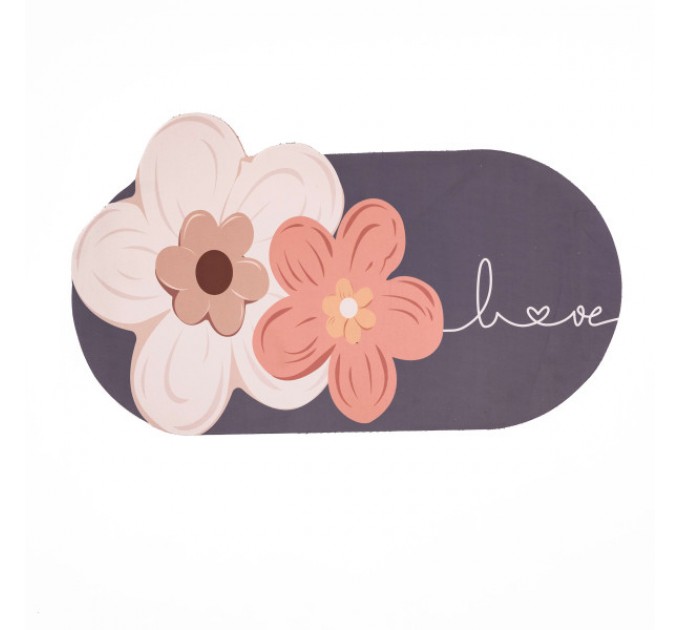 Килимок вологопоглинаючий для ванної кімнати 75*45 см, фіолетовий