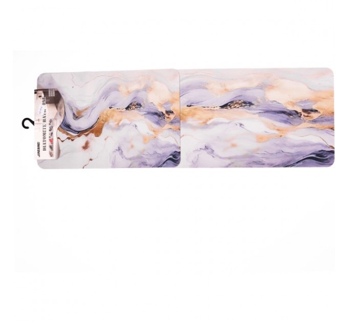 Набір килимків для кухні 2шт 116*38см/57*38 см, білий