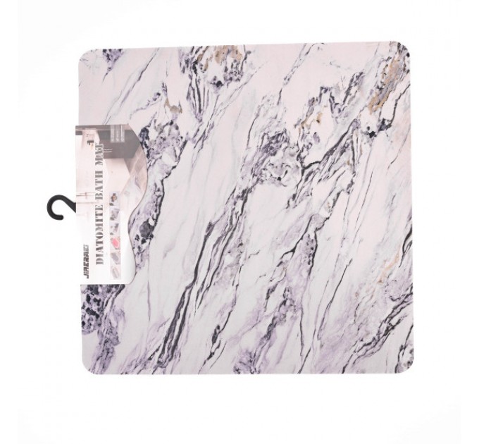 Килимок захисний на пральну машинку 58*57 см, сірий з білим