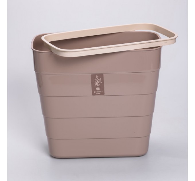 Корзина для мусора подвесная 6 л, кофейная