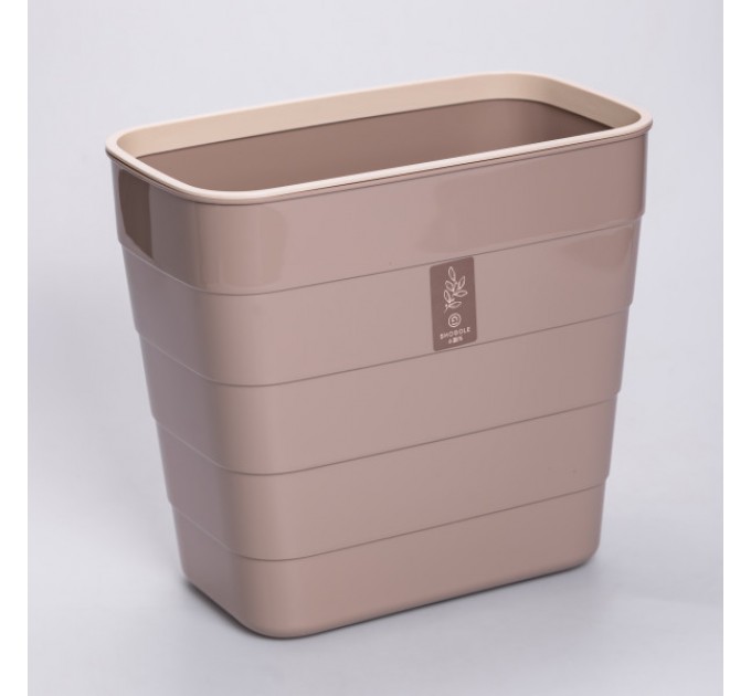 Корзина для мусора подвесная 6 л, кофейная